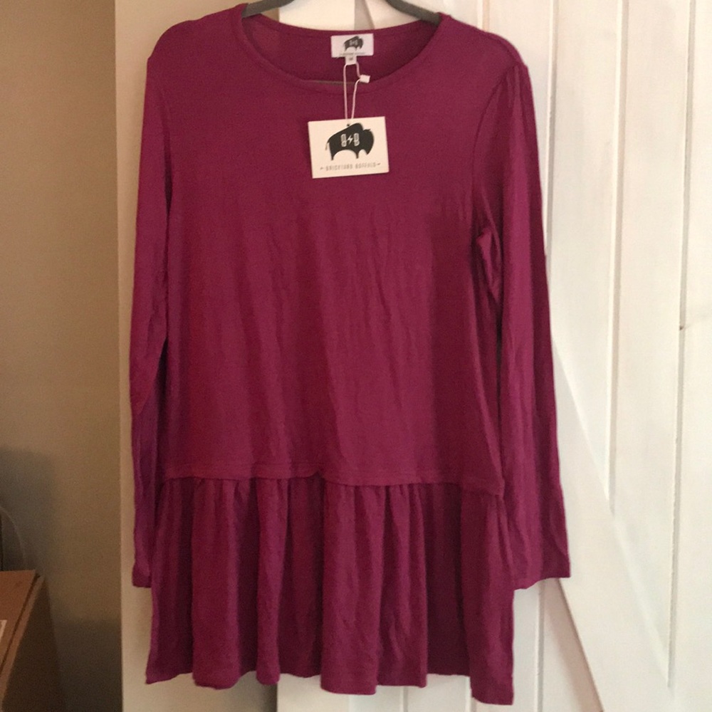 Brickyard buffalo raspberry tunic top medium.